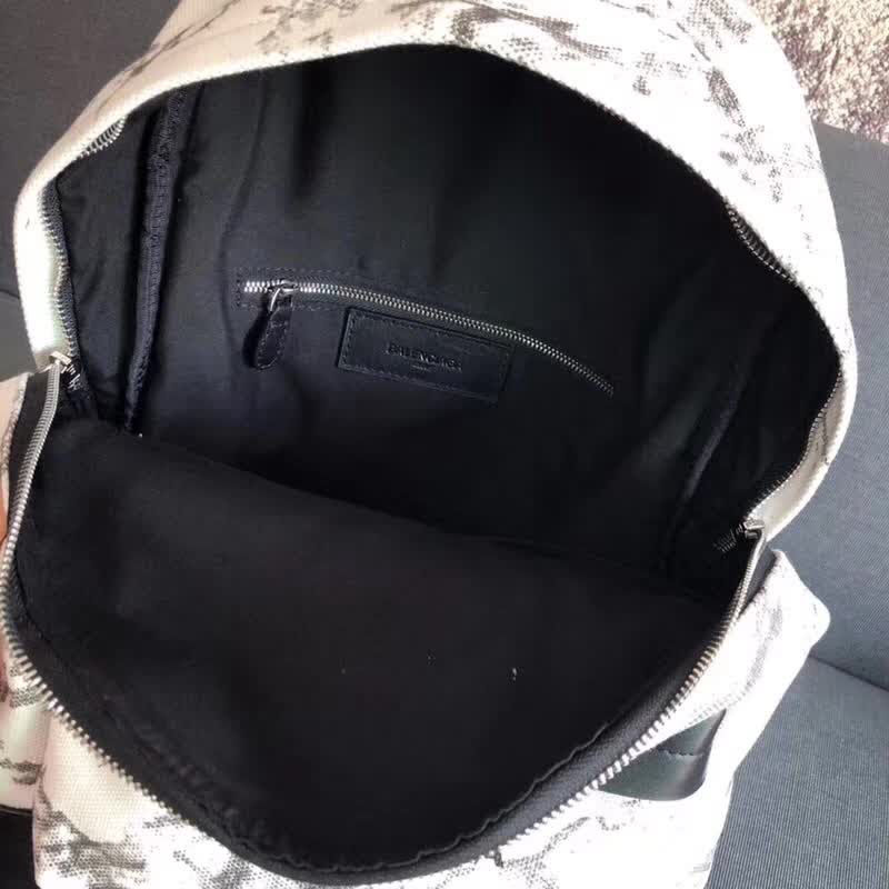 BALENCIAG巴黎世家 Le Dix Money 大理石帆布配牛皮 雙肩包 大號  BL1459